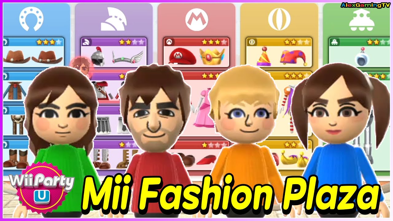 Wii Party U - Mii Fashion Plaza (Expert Com)🎵 Sophia vs Andre vs Marit vs Pavel | AlexGamingTV