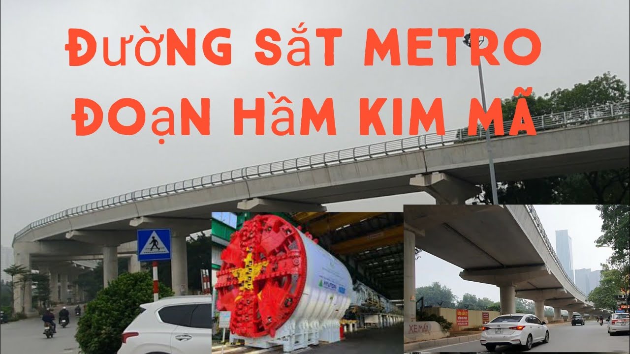 Thi c&ocirc;ng đường sắt Nhổn Ga H&agrave; Nội đoạn Kim M&atilde; v&agrave; Cận cảnh Robot khoan hầm