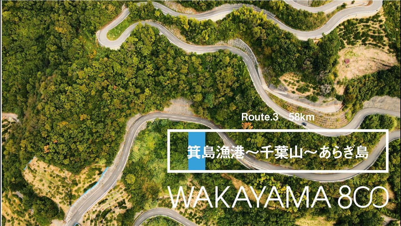 サイクリング王国わかやま　Route.3　箕島漁港～千葉山～あらぎ島
