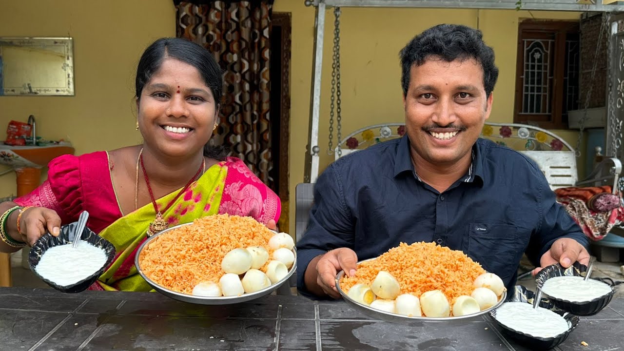 ఎల్లిపాయ కారం అన్నం తిండిపోటి || Thindi Poti ||#Eating Challenge#27  || MKTV పలకరింపు