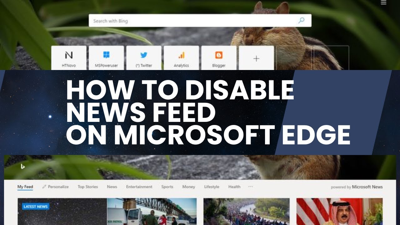 How to Disable News Feed on Microsoft Edge