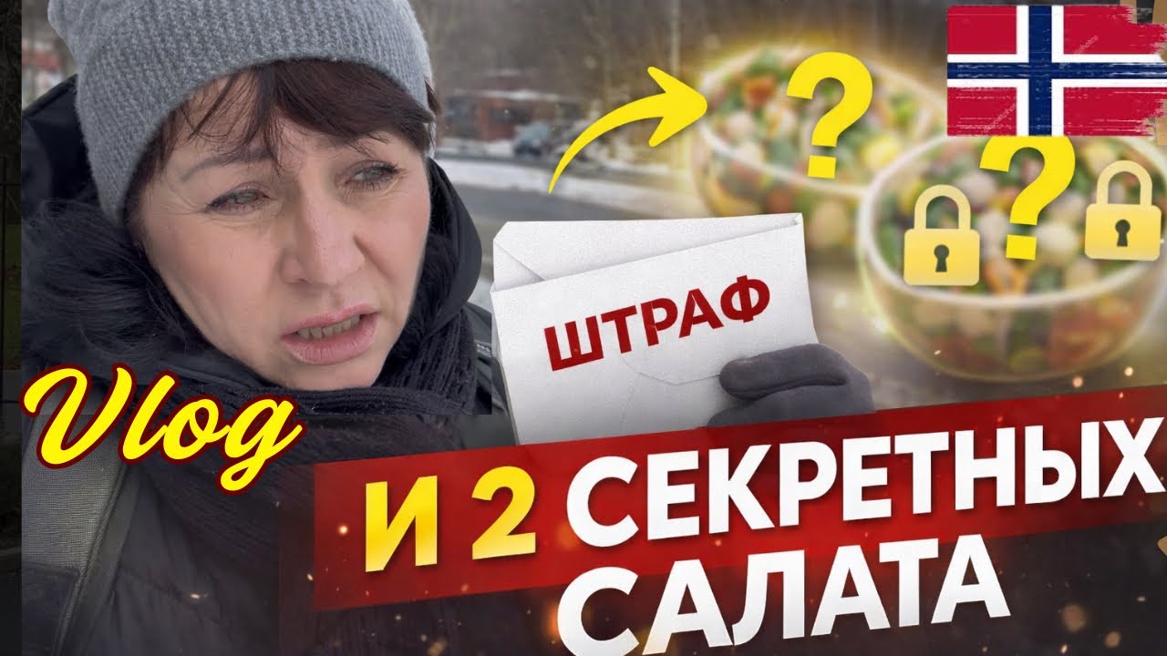 Когда дома пусто, но хочется вкусно — 2 быстрых салата + Неожиданный штраф от психиатра в Норвегии 