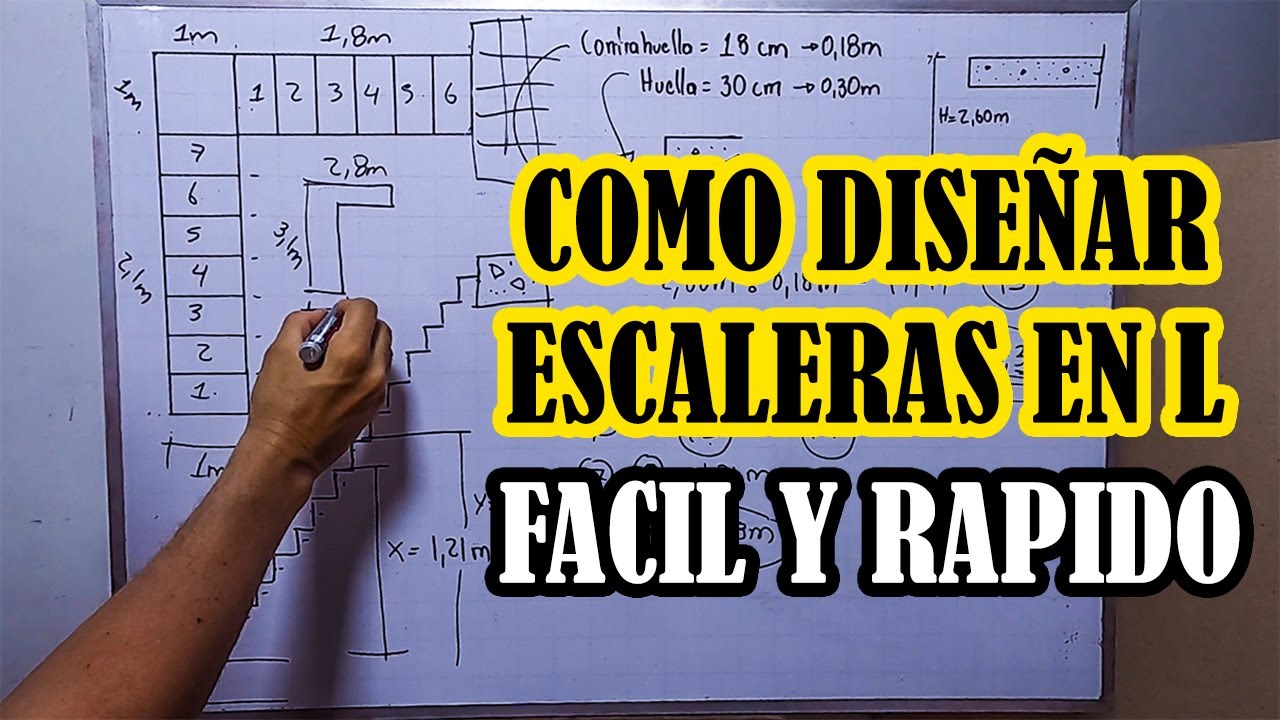 COMO DISE&Ntilde;AR UNA ESCALERA DE FORMA F&Aacute;CIL Y R&Aacute;PIDO