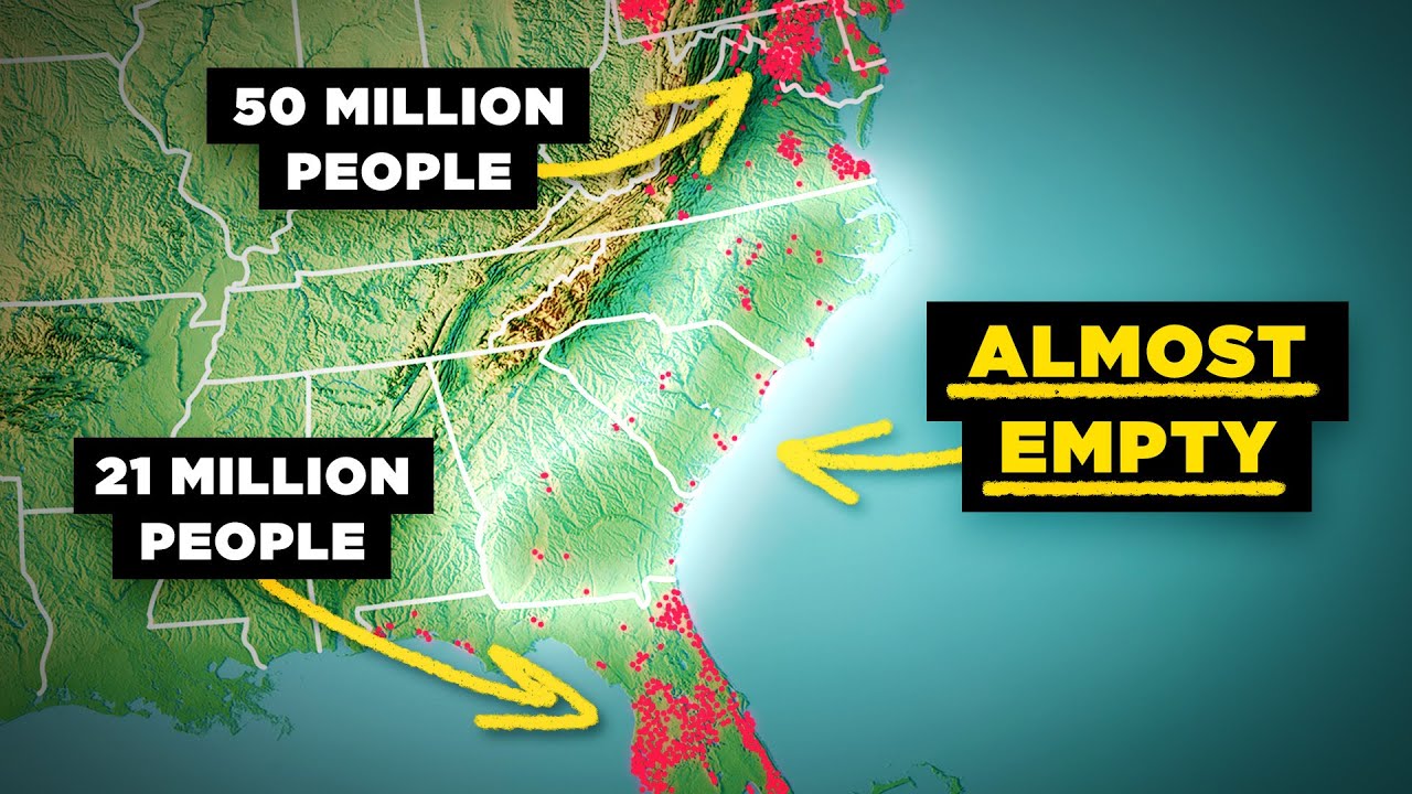 Why The US Southeast Coast is Absurdly Empty