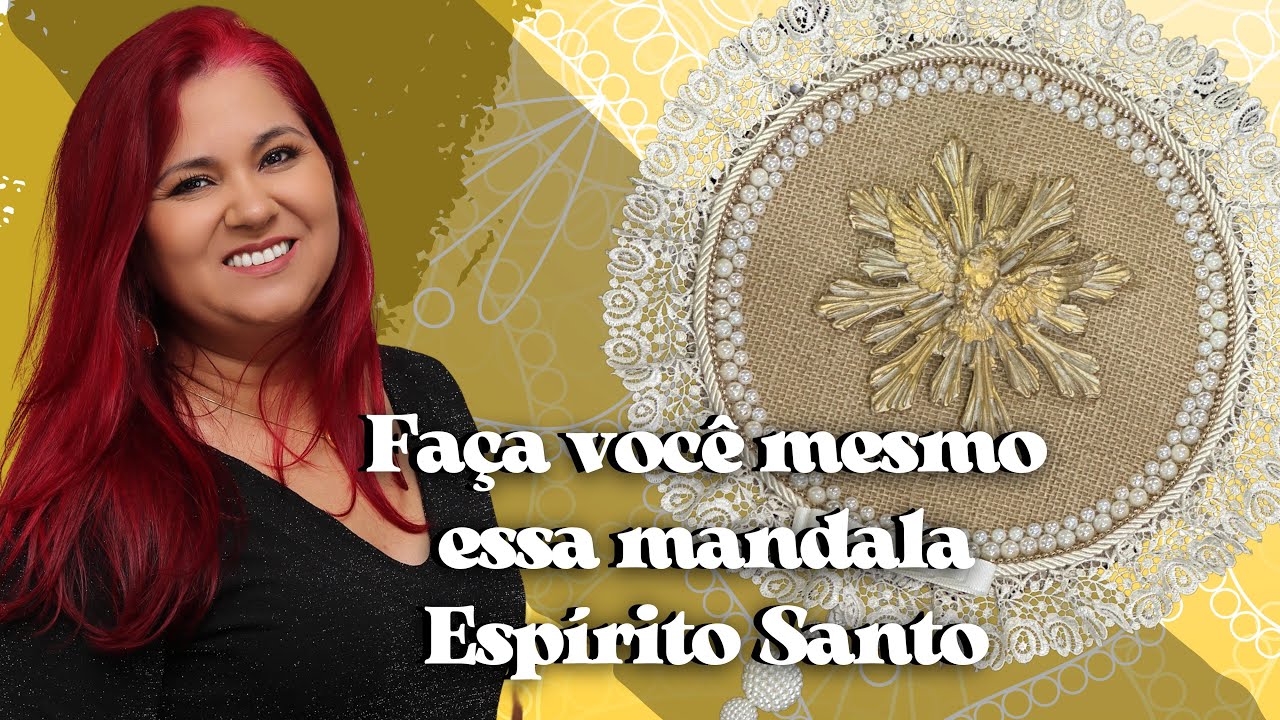 APRENDA COMIGO ESSA MANDALA ESPIRITO SANTO EM MDF