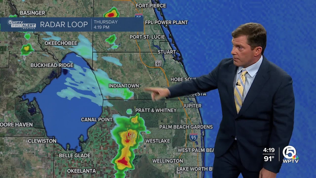 WPTV First Alert Weather Forecast for Evening of August 14, 2025
