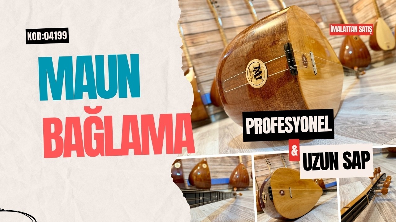 Profesyonel Uzun Sap Maun Bağlama
