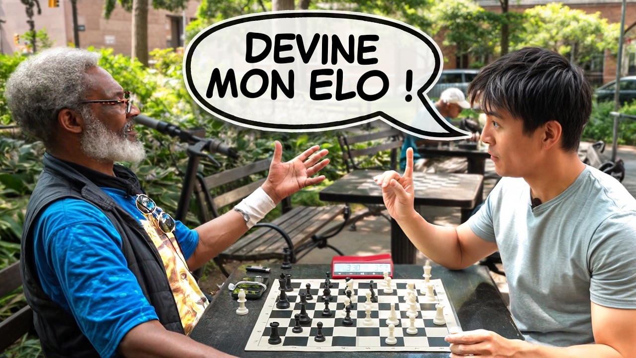 J'affronte les c&eacute;l&egrave;bres CHESS HUSTLERS de NEW YORK aux &eacute;checs !!