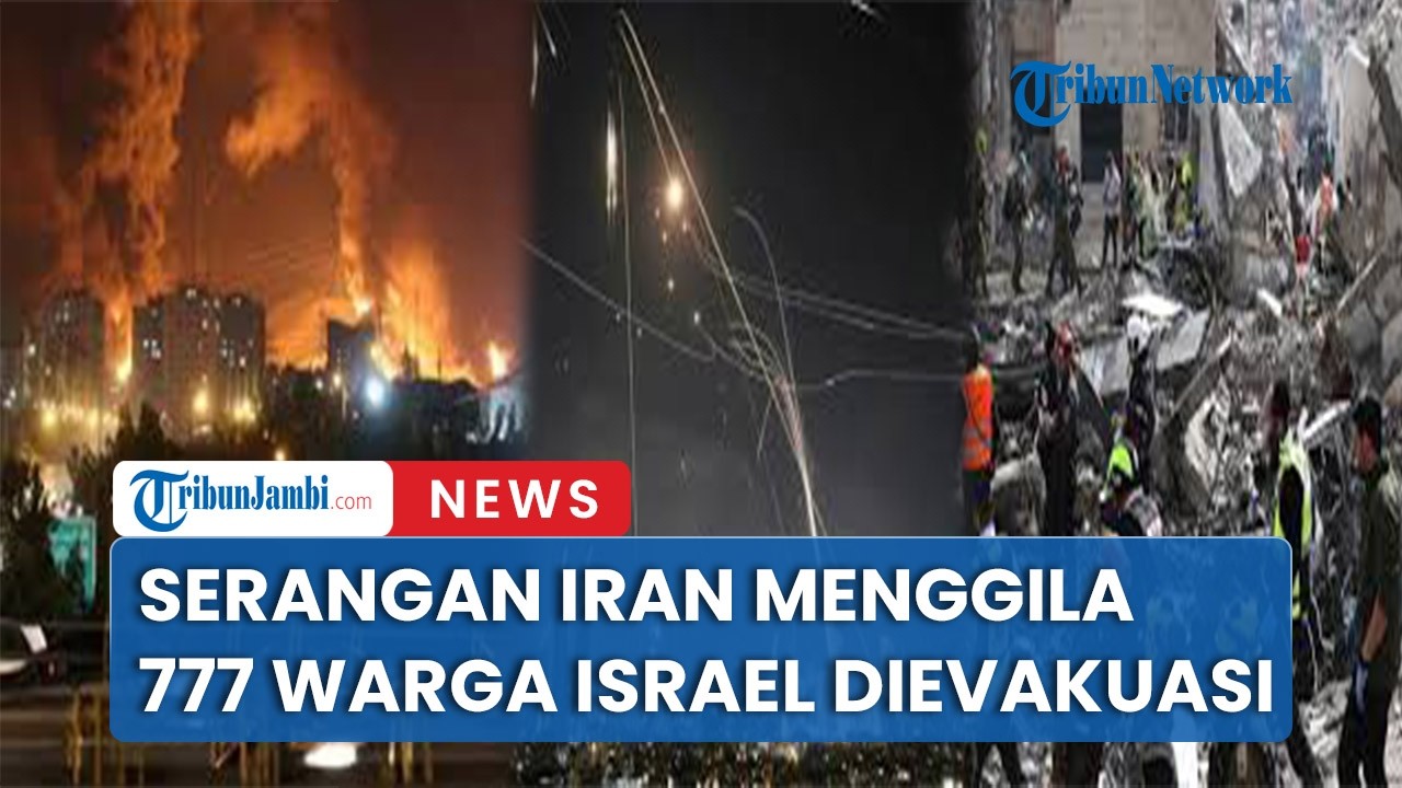 Iran Menggila Kirim Ratusan Rudal Ke JAntung Kota Tel Aviv, 777 Warga Israel Jadi Korban