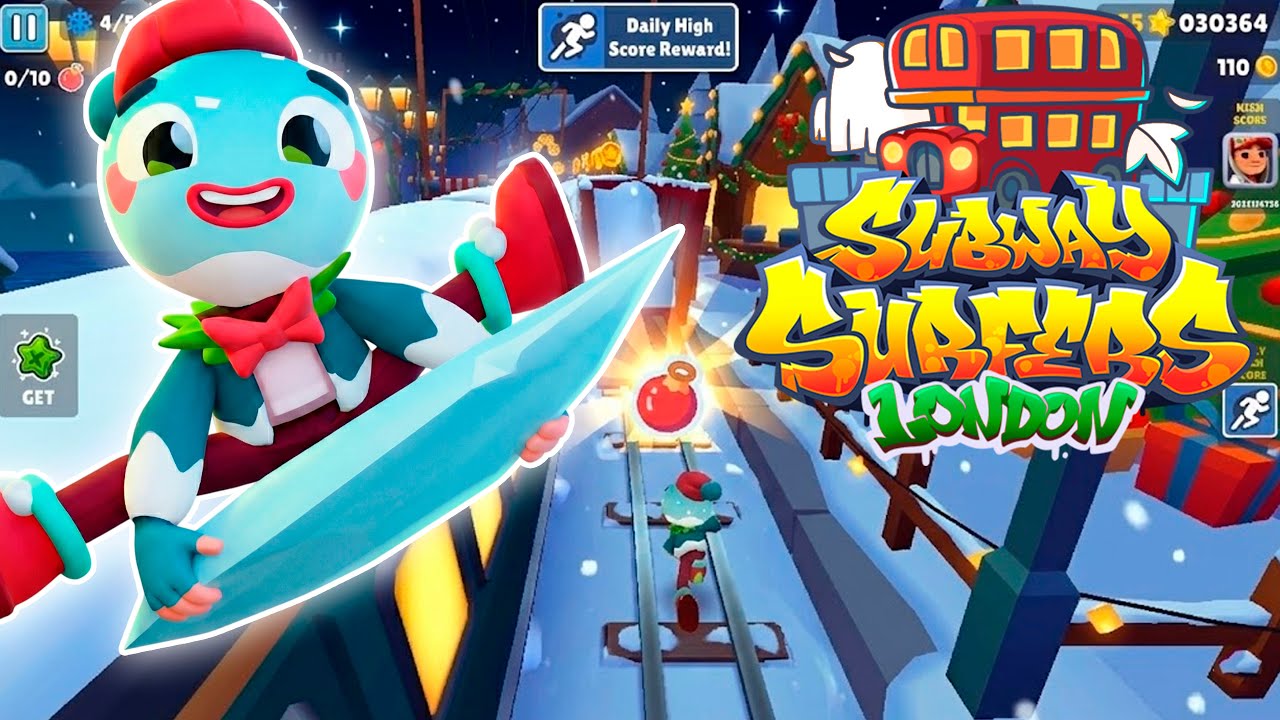Subway Surfers back to LONDON 2018 : SNOWY FULL GAMEPLAY | CHRISTMAS SPECIAL