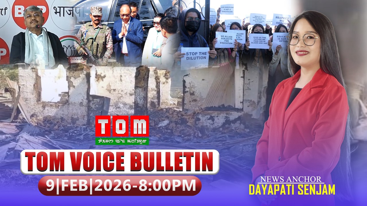 TOM TV - TOM VOICE BULLETIN || 9 FEB 2026, 8:00 PM