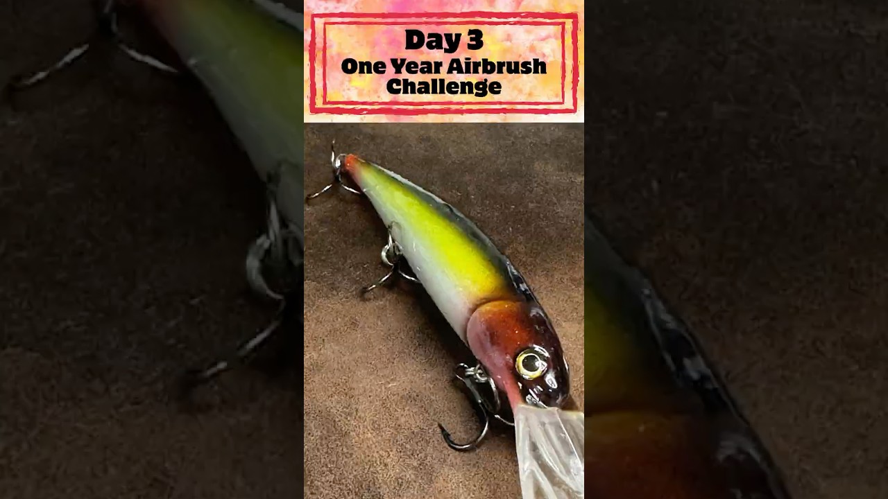 Day 3 - Beginner Lure Painting #baitmaking #handmadelure #fishingbaits #diy #fishingequipment