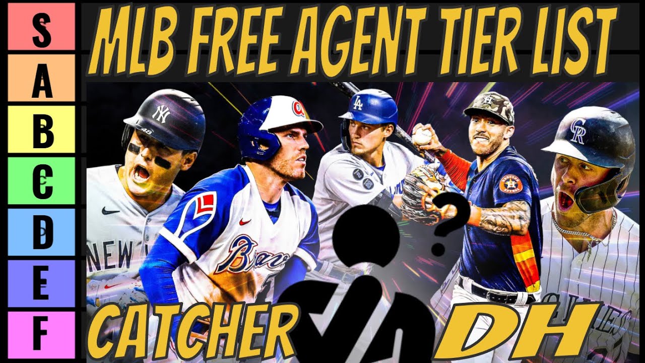 MLB 2022 Free Agent Tier List - CATCHERS & DESIGNATED HITTERS