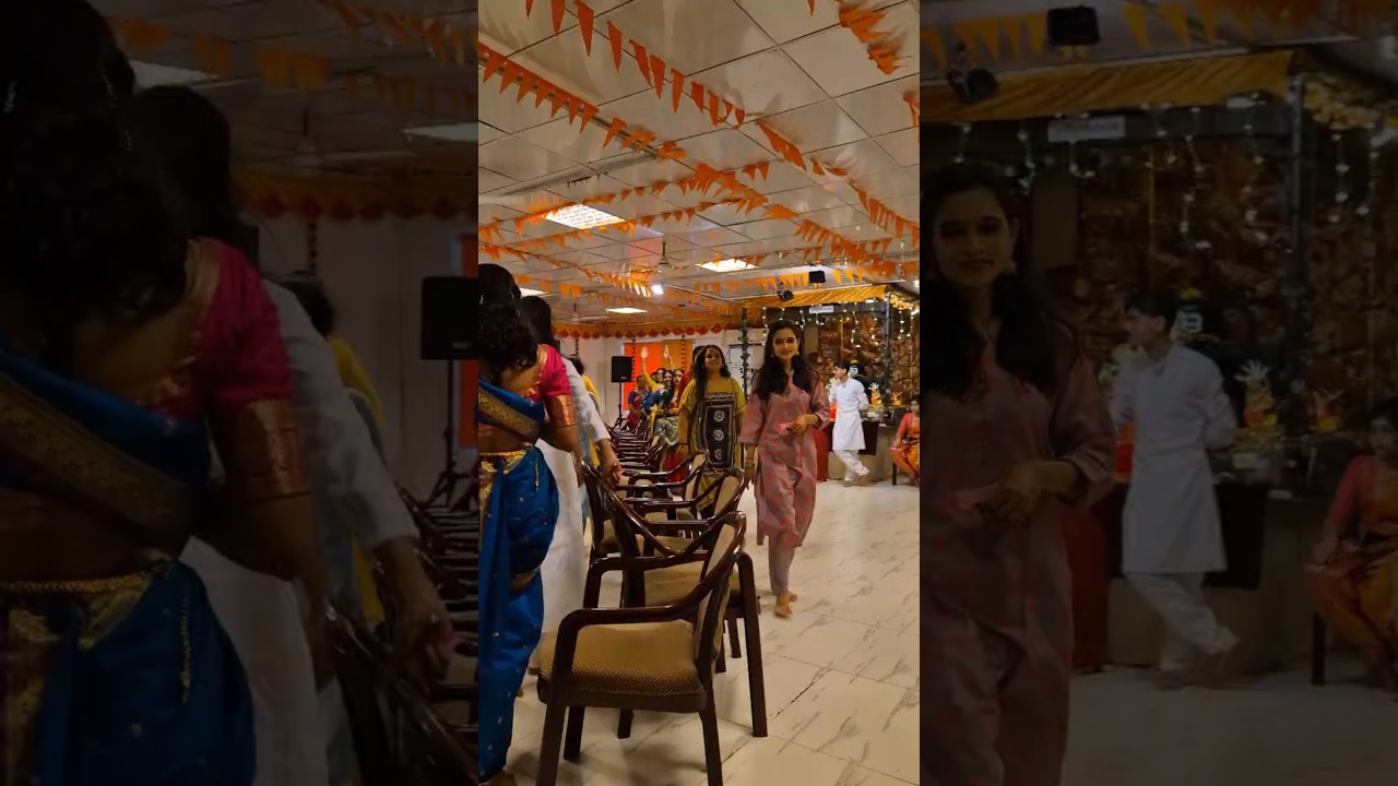 From stethoscopes to musical notes 🎶✨&hellip; medicos know how to vibe too! 💃🪑#medicolife#ganpativibes#bams