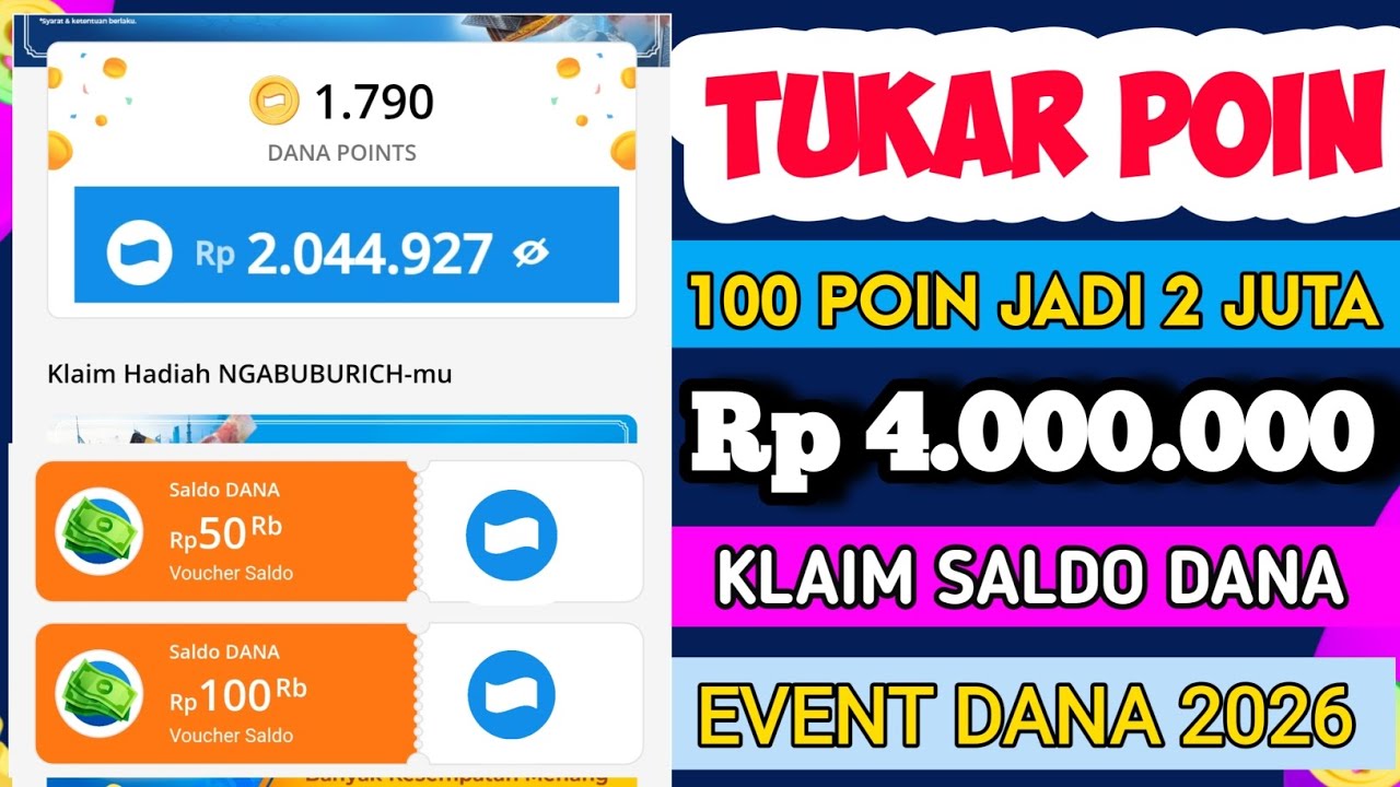 Terbaru Cara tukar poin dana jadi saldo 2026 - tukar dana point jadi uang - dana ngabuburich 2026