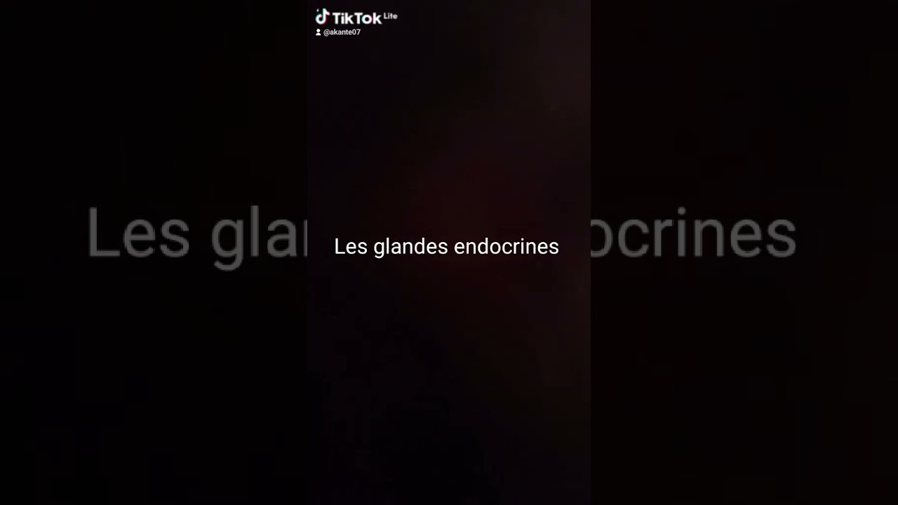 Les glandes endocrines