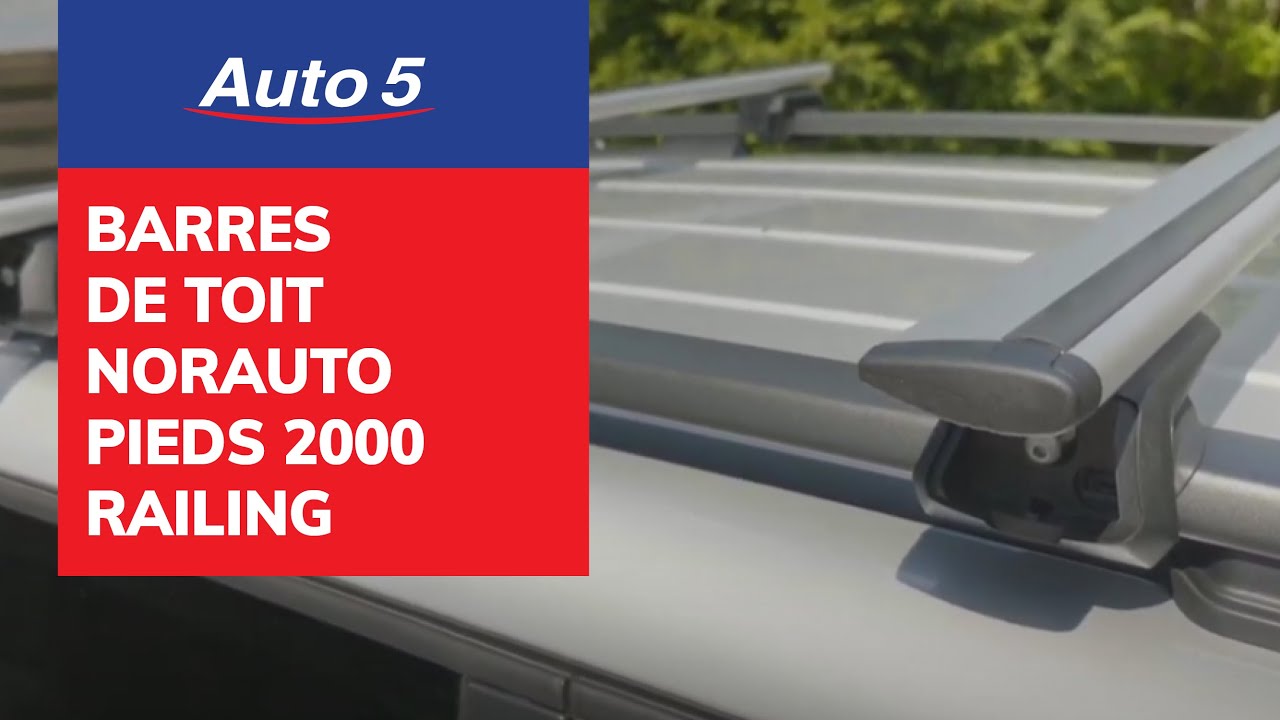 Barres de toit Norauto disponibles sur Auto.be - Pieds 2000 railing