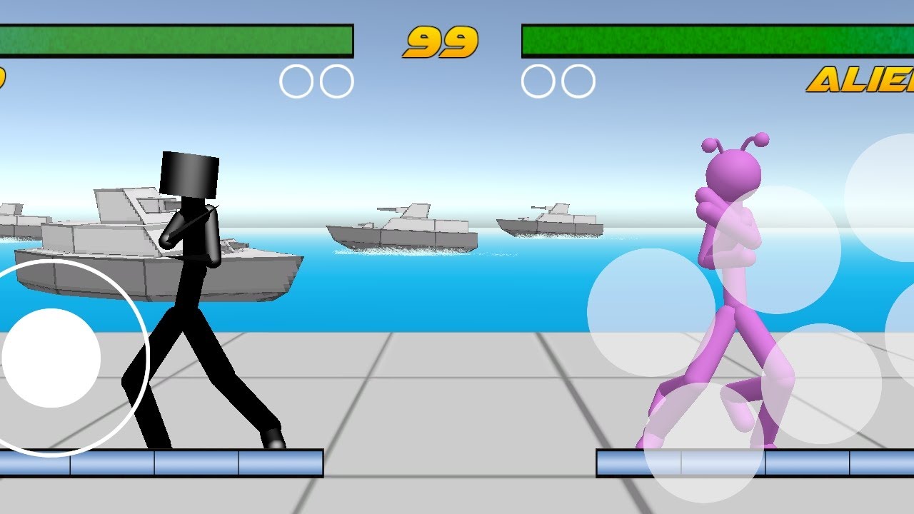 Stickman fighting 3d combat 1v1