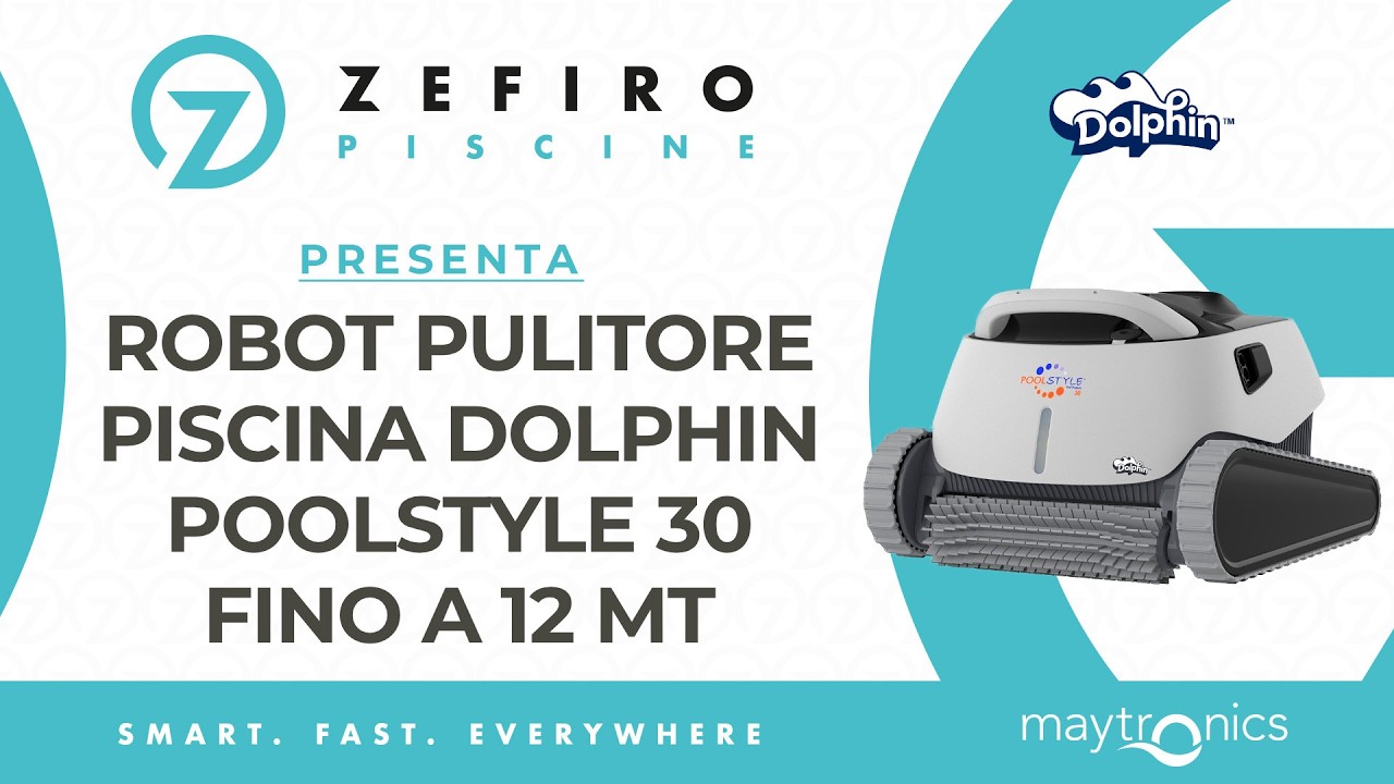 Robot Pulitore Piscina Dolphin Poolstyle 30 | Fino 12 Metri | ZefiroPiscine