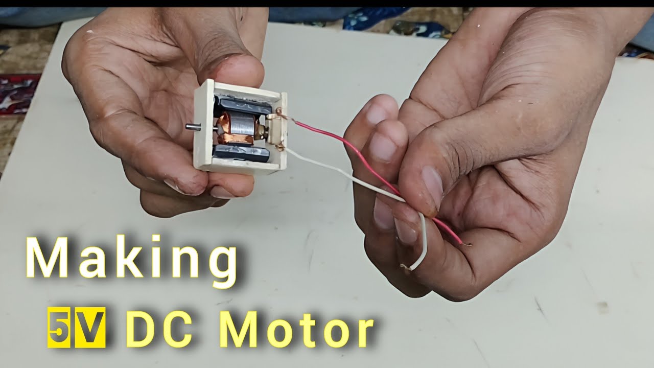 Making 5v dc motor✅ how to make dc motor at home #viral