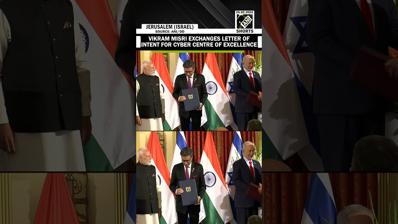India&rsquo;s Vikram Misri exchanges letter of intent for Cyber Centre of Excellence with Israeli Minister