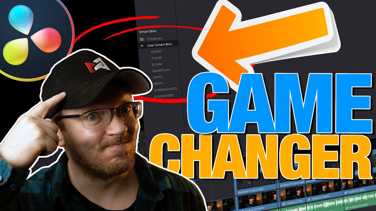Автоматические папки с SMART BINS — работайте УМНЕЕ! — Davinci Resolve 17