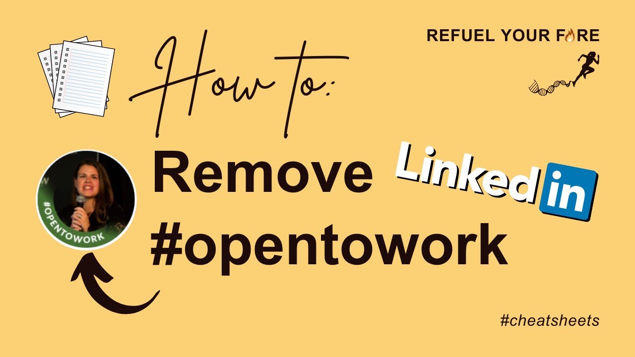 How to remove LinkedIn open to work photo frame | LinkedIn profile tips | Lauren Kress