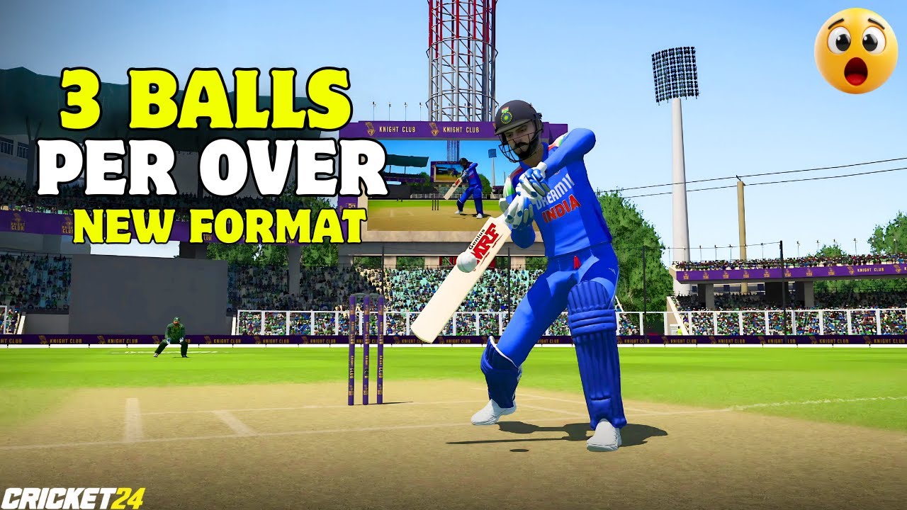 🤯🔥 New Format! 1 Over = 3 Balls | India vs Pakistan (Cricket 24)