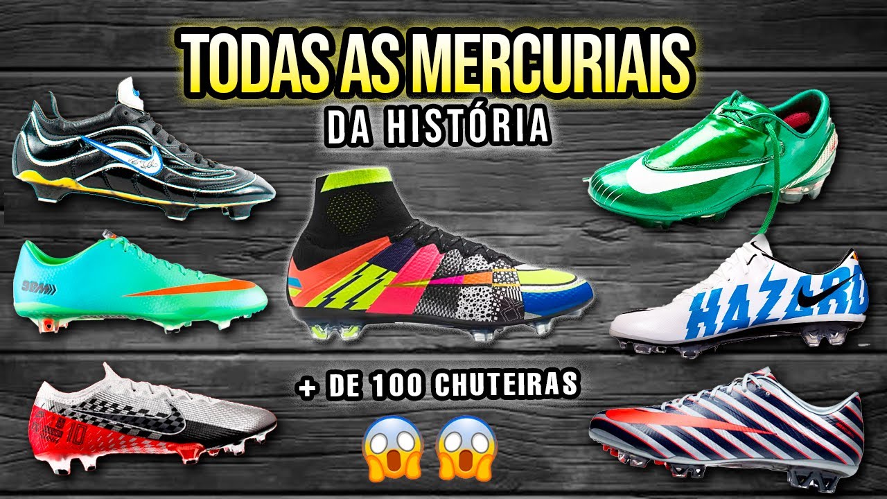 TODAS as MERCURIAIS da HISTÓRIA |  mais de 100 chuteiras 🔥