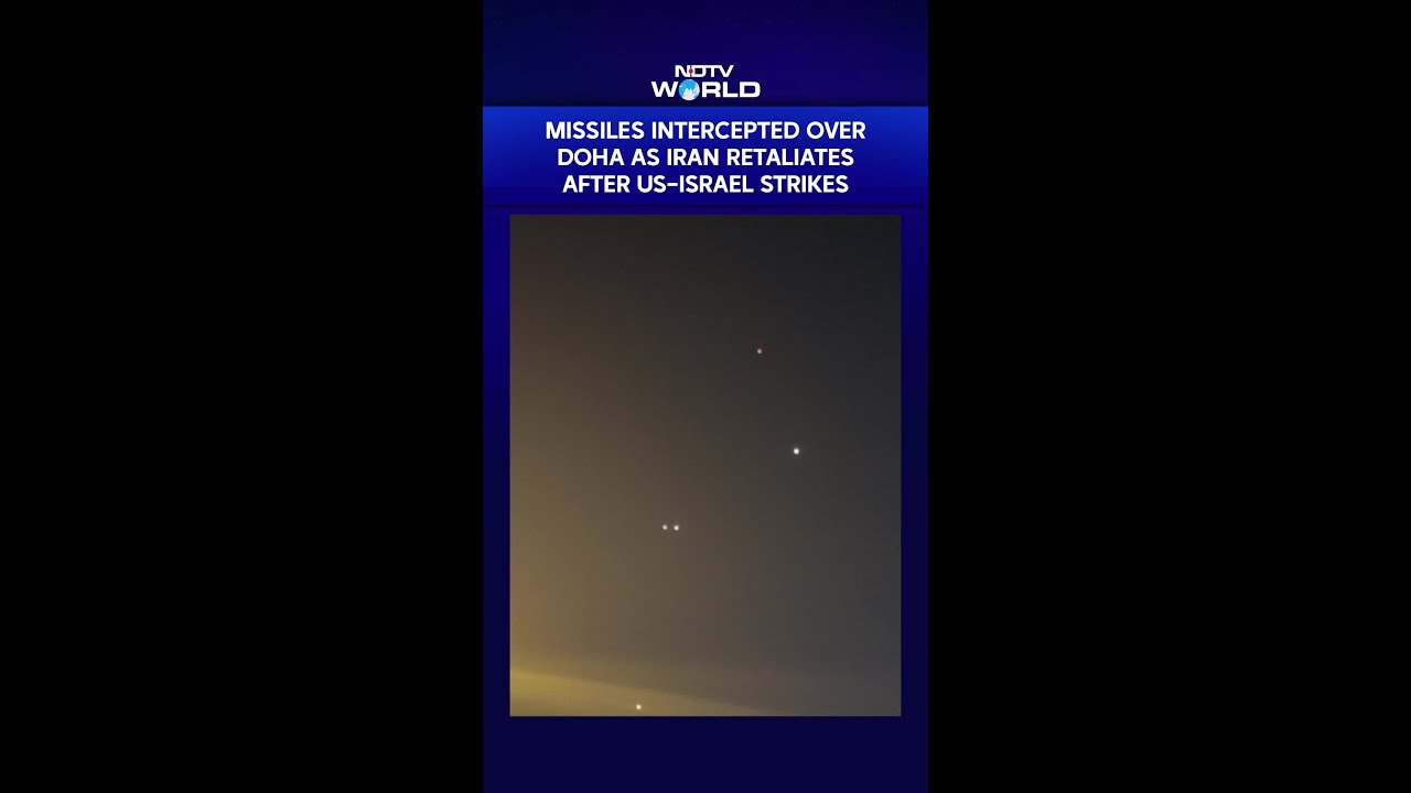 On Camera: Interceptions Light Up Doha Sky Amid Iran Retaliation