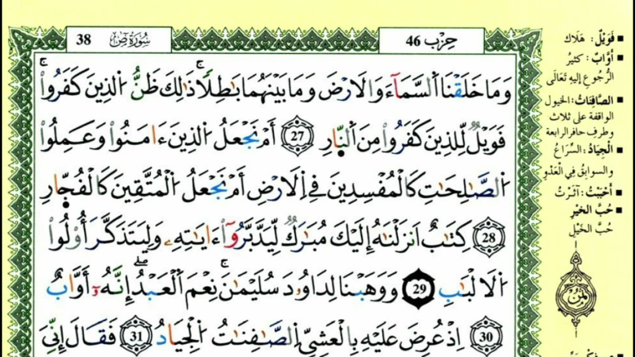 سورة ص للقارئ ياسين الجزائري برواية ورش