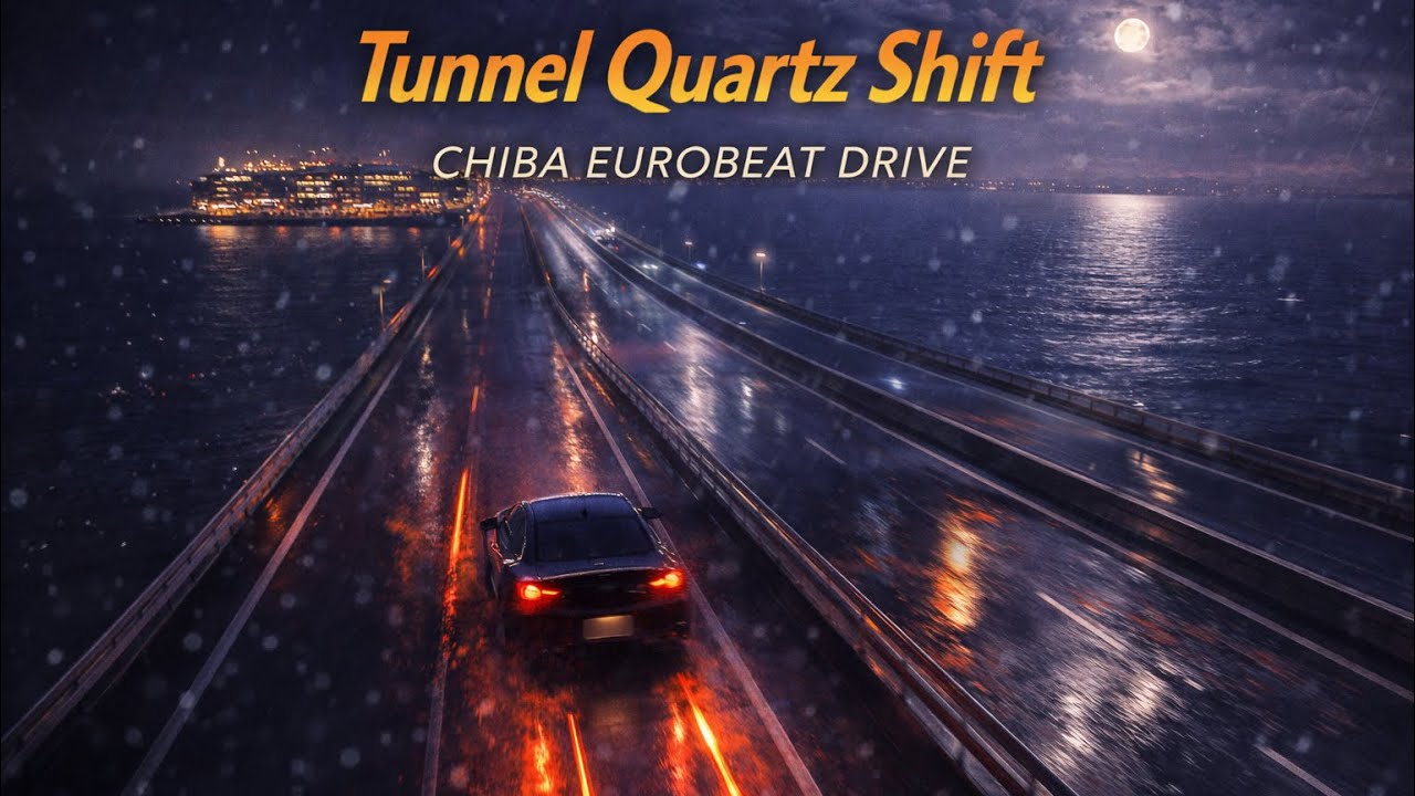 【千葉ユーロビート】Tunnel Quartz Shift | Chiba EUROBEAT DRIVE / 千葉・東京湾アクアライン ナイトクロス