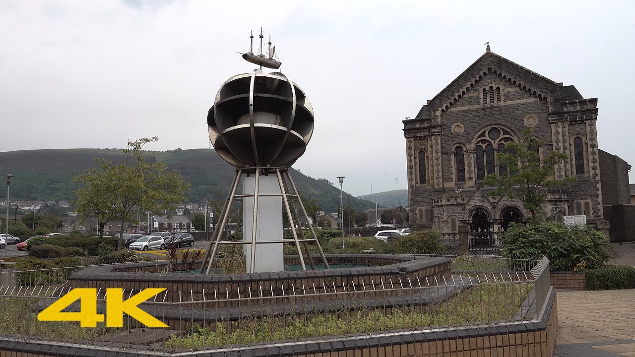 Port Talbot Walk: Town Centre【4K】
