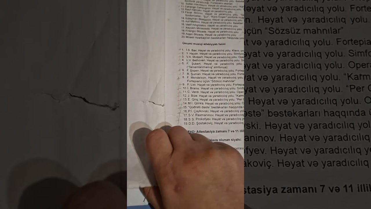 Attestasiya imtahanın 2 ci mərhələsinə start verild. Bütün ixtisaslara aid məlumat.