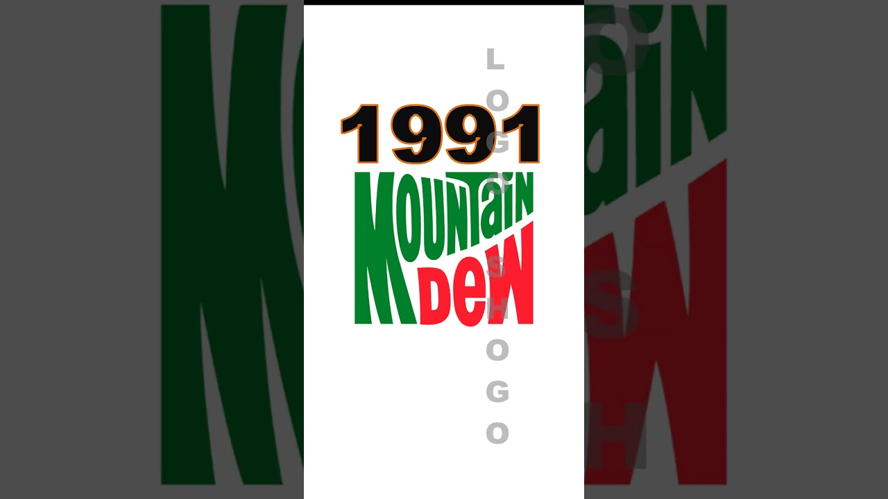 Mountain Dew logo Evolution #mountain #history #trending