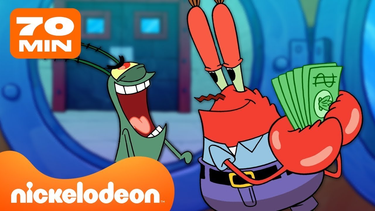SpongeBob | Ogni sfida tra il Krusty Krab e il Chum Bucket! | Nickelodeon Italia
