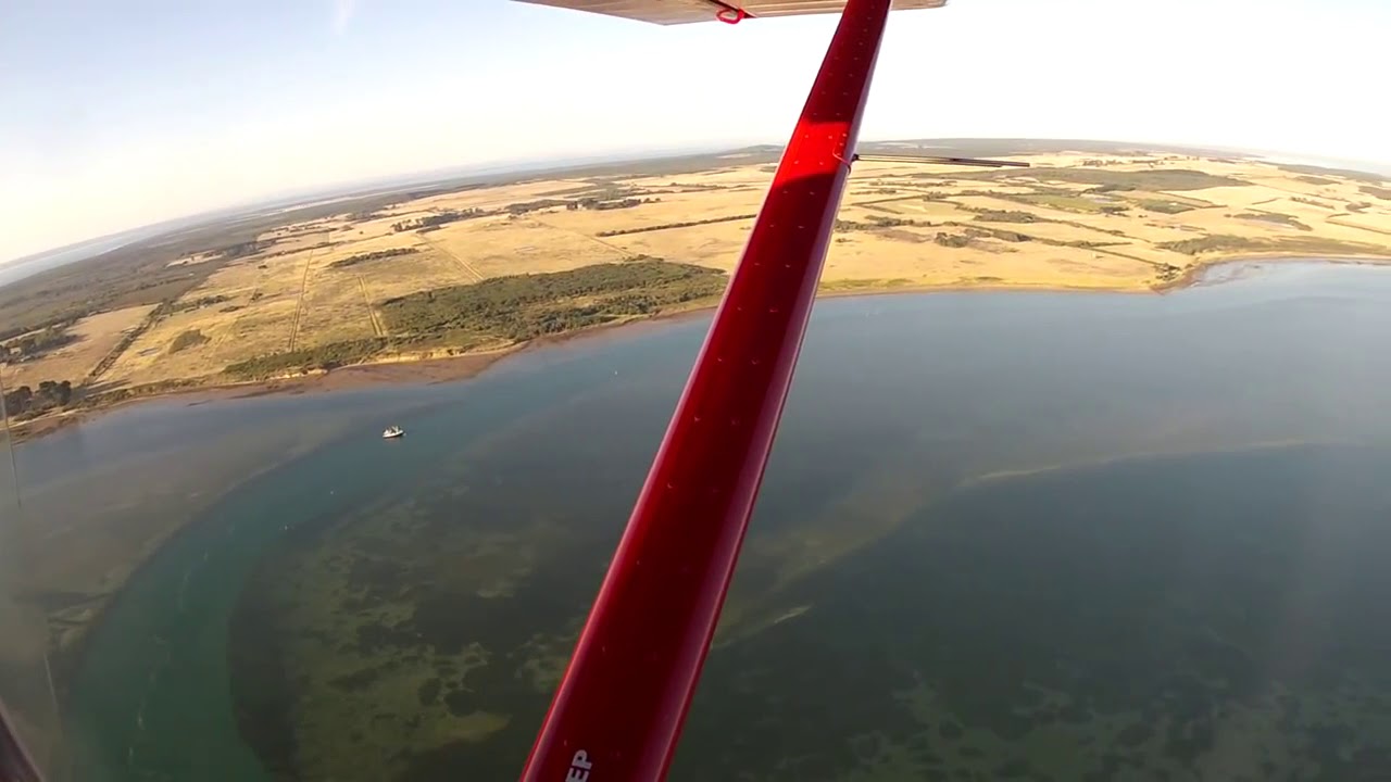 A22LS Foxbat flying over Westernport Bay, Victoria