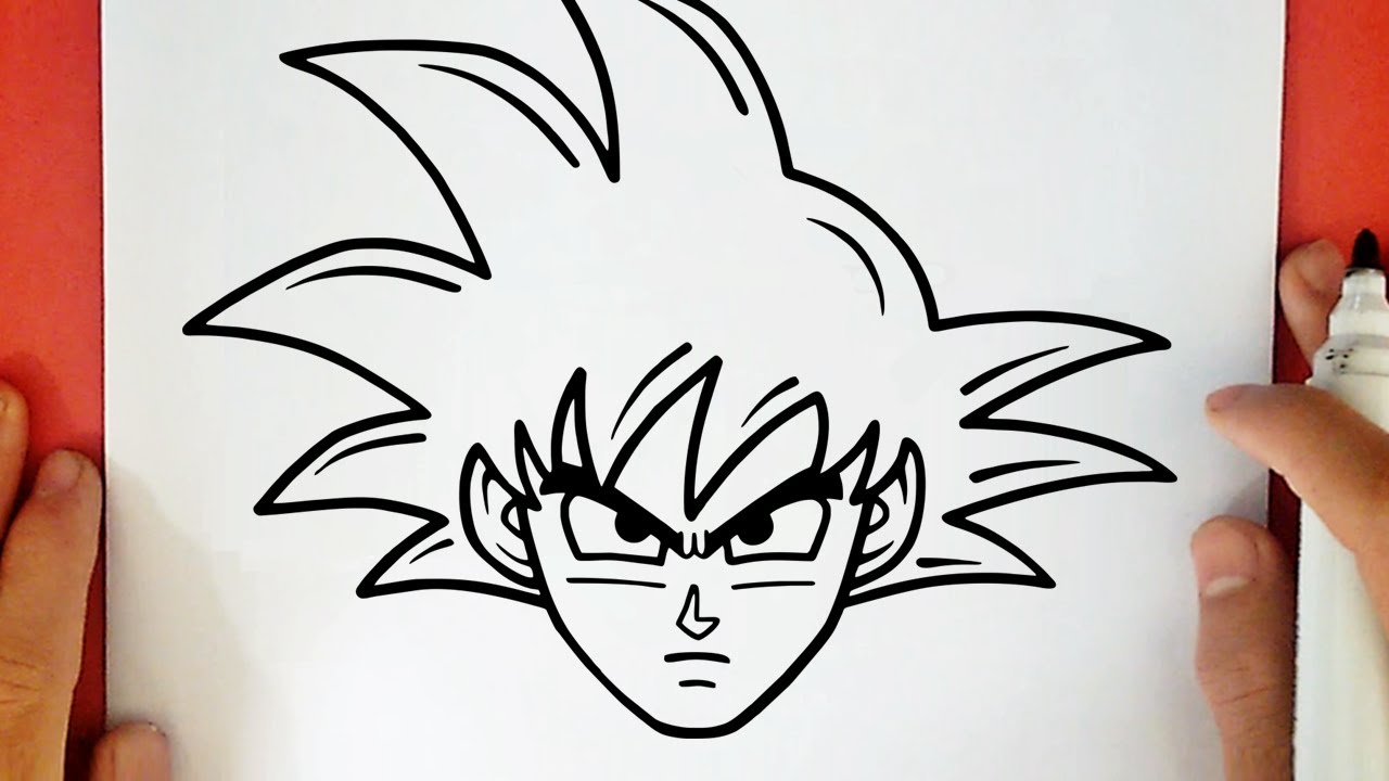 COMO DESENHAR O GOKU DE DRAGON BALL SUPER