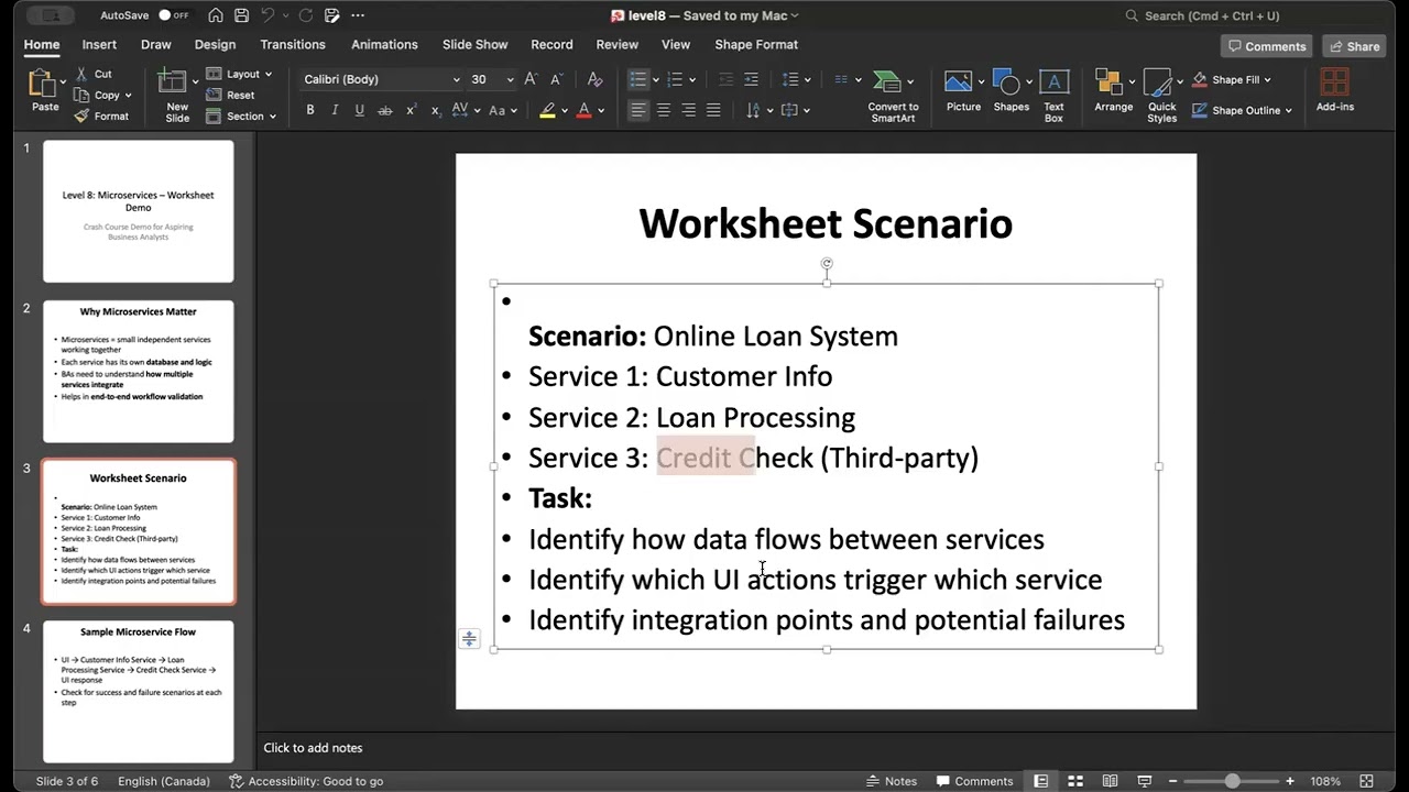 Level 8: Business Analyst Microservices | Practical BA Roadmap Demo