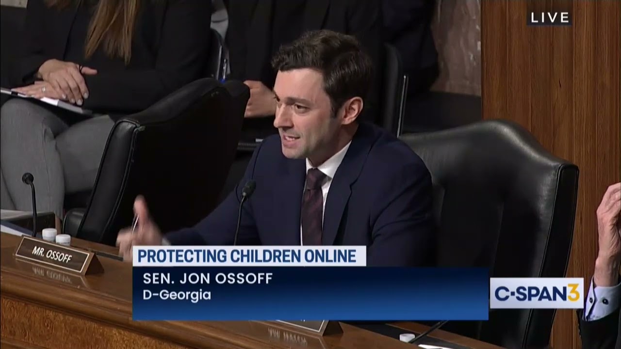 Sen. Ossoff Presses Mark Zuckerberg on Children’s Safety Online