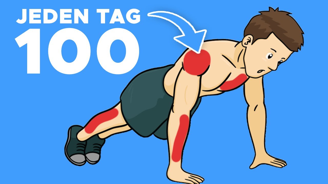 DAS passiert, wenn du jeden Tag 100 LIEGESTÜTZE machst!