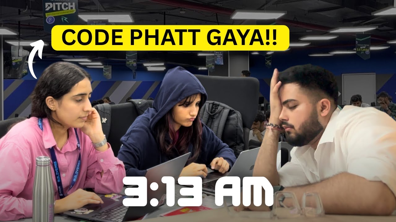 I Spent 24 Hours with *Heavy* CODERS! (Hackathon Vlog)