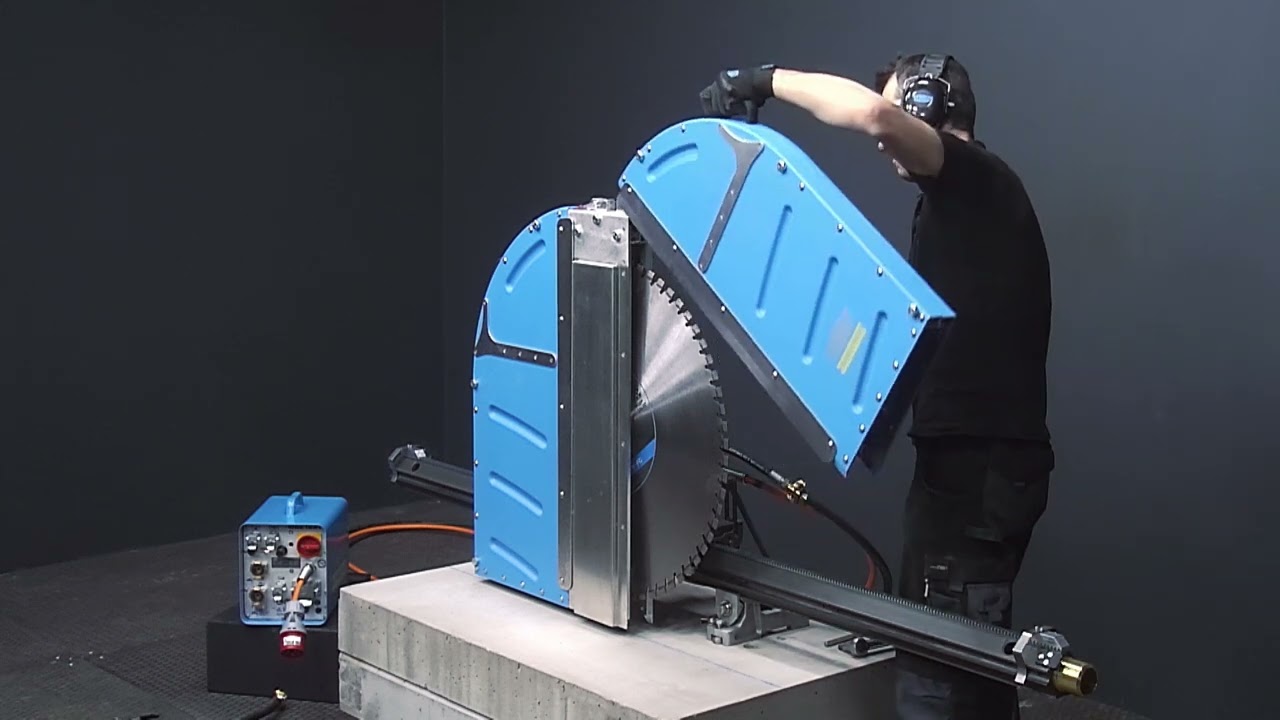 HOW TO complete the setup of the TYROLIT wall saw WSE1621