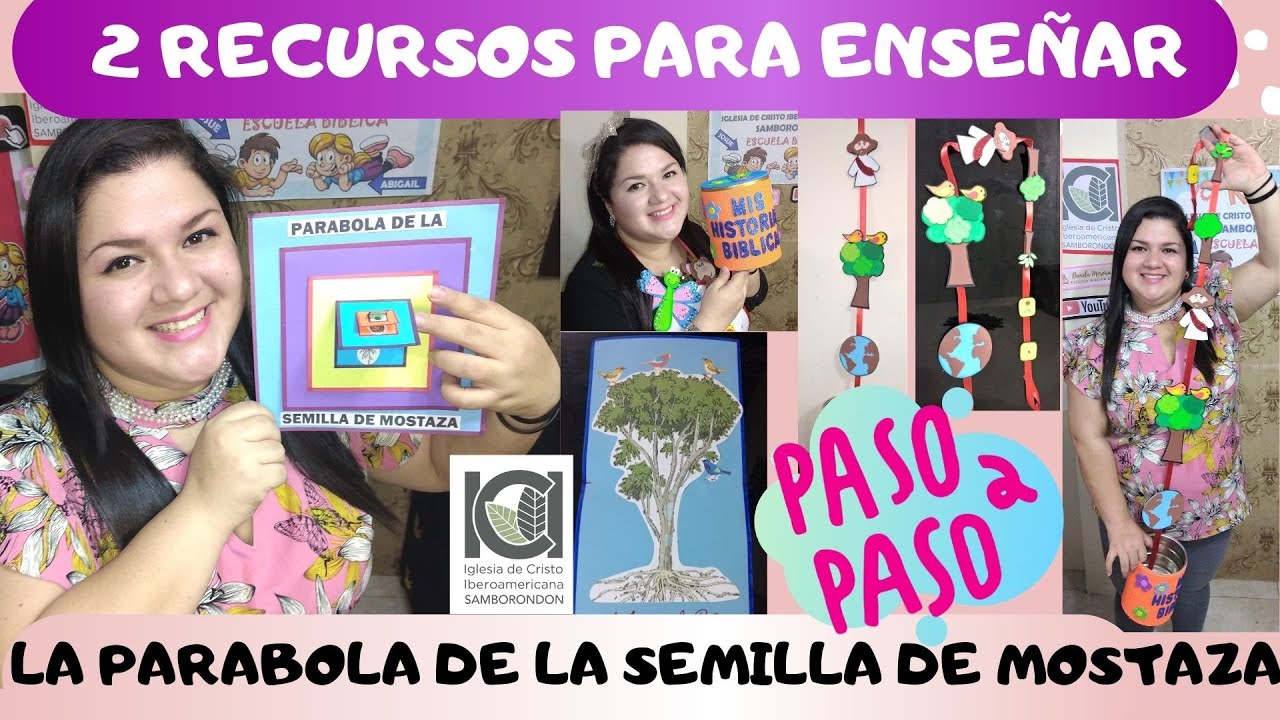 2 RECURSOS PARA LA PARABOLA DE  LA SEMILLA MOSTAZA - PASO A PASO  - HISTORIA EN UNA LATA