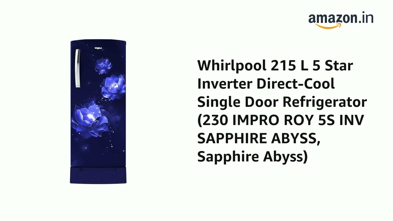 Whirlpool 215 L 5 Star Inverter DirectCool Refrigerator with Intelligence inverter technology