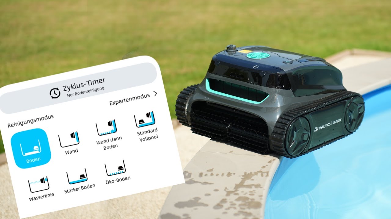 Automatische Poolreinigung für 850 € -  WyBot S2 Poolroboter im Check