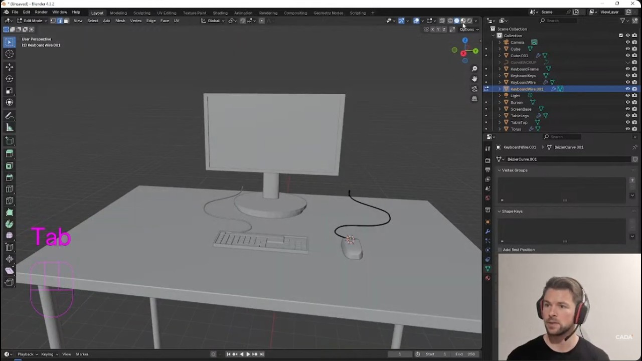 3D Bootcamp by CADA - Modelling (Week 7 - 2026)