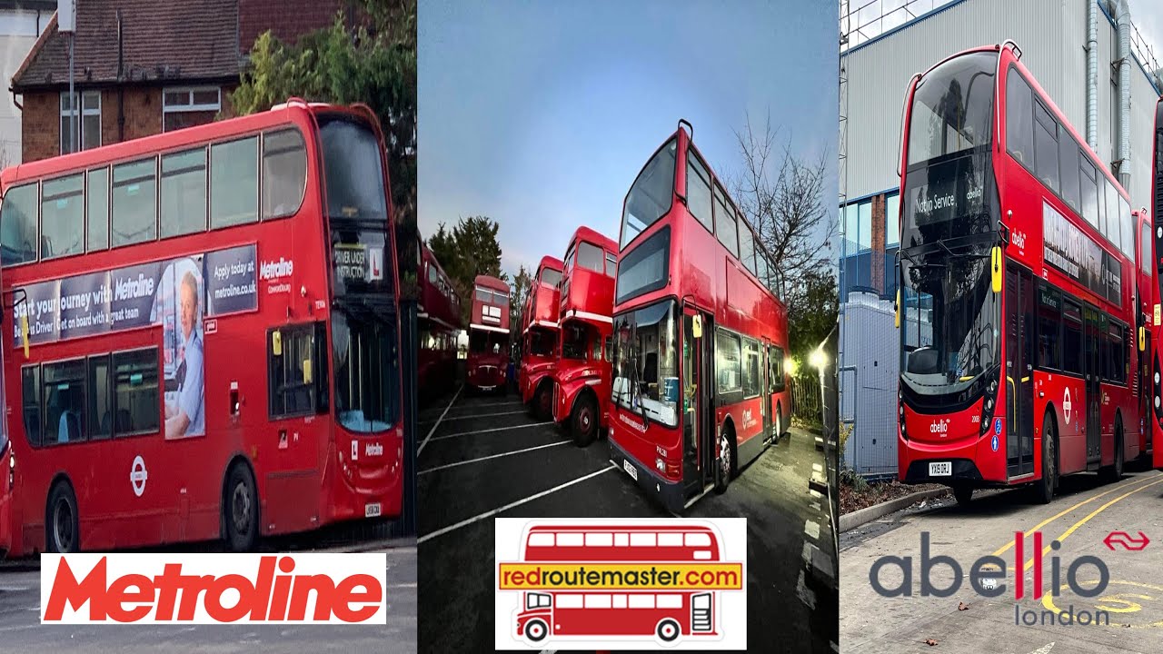 Metroline Abellio and RedRoutemaster at their Garages Lampton SG Armstrong Way GW and Osterley