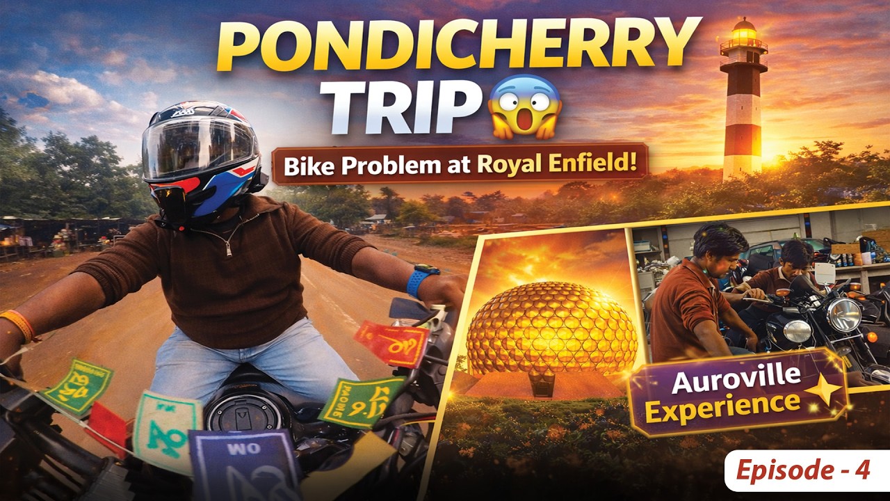 Pondicherry Trip Gone Wrong! 😱 Bike Breakdown & Unexpected Garage Stop | Episode 4