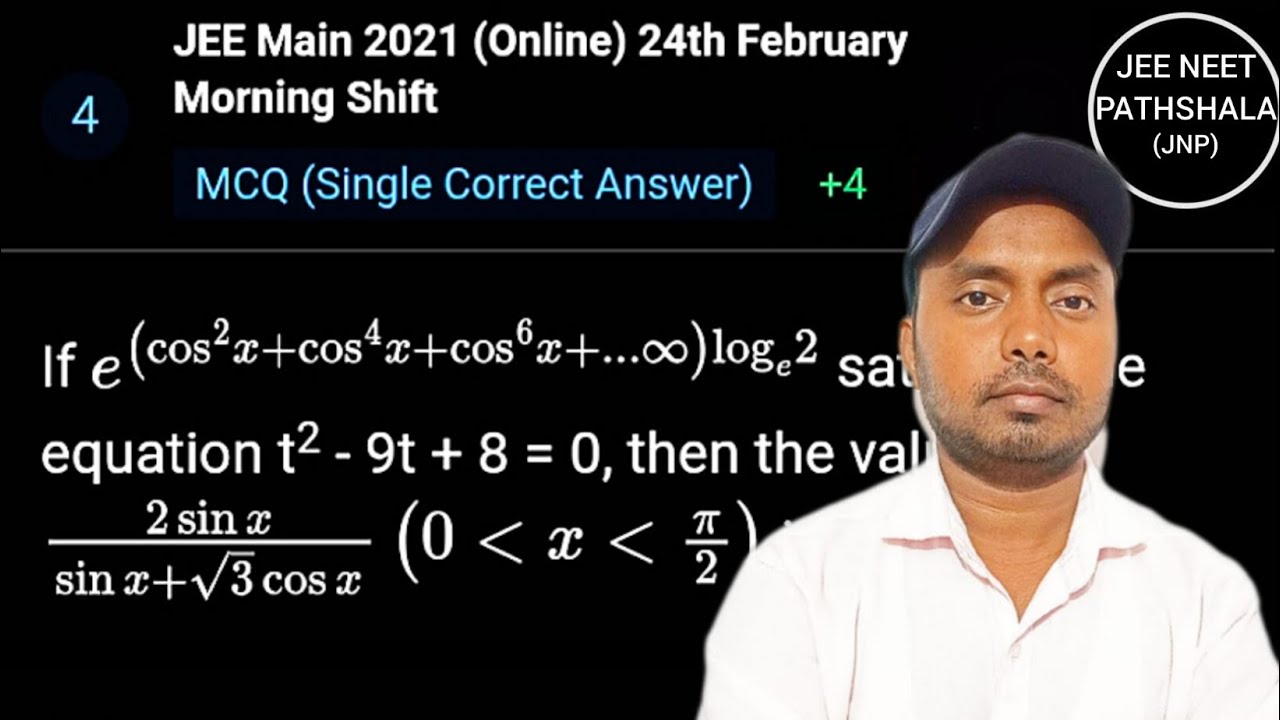 IIT JEE mains trigonometric function pyq 2021